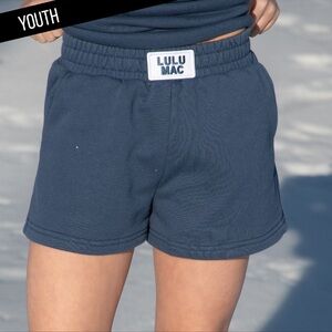 Lulu Mac Kids Navy Terry Cloth Shorts